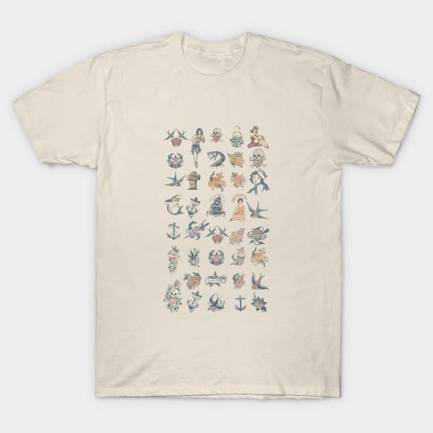 TATTOO DESIGNS T-Shirt by GrampaTony